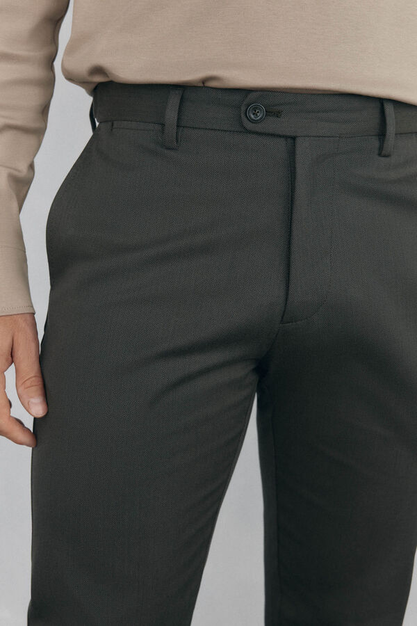 Pedro del Hierro Cal&ccedil;a cal&ccedil;as chino com estampa slim fit Verde