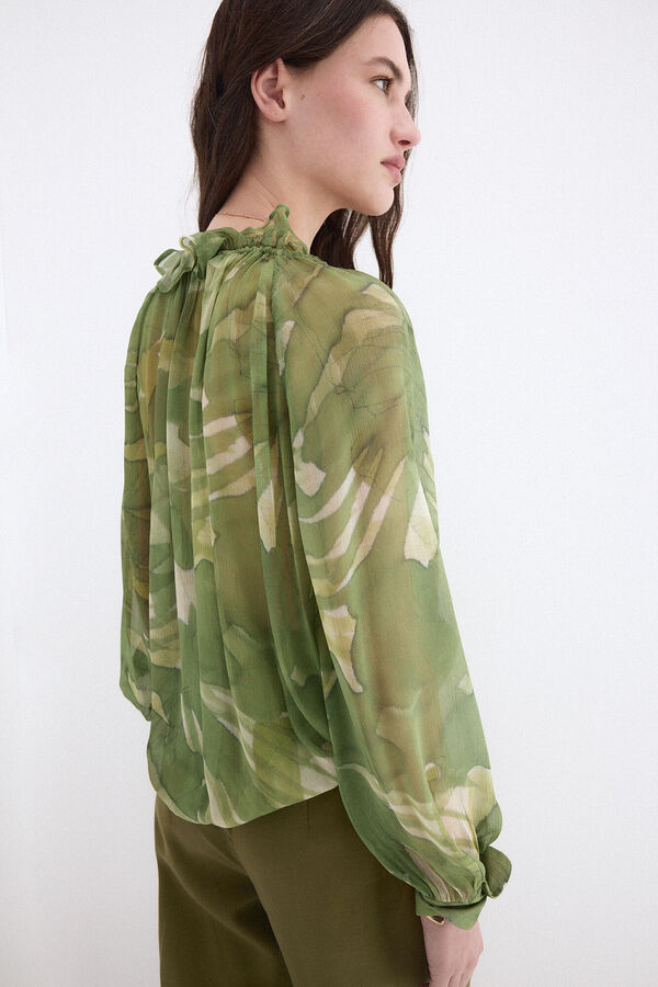 Pedro del Hierro Blusa estampada Verde
