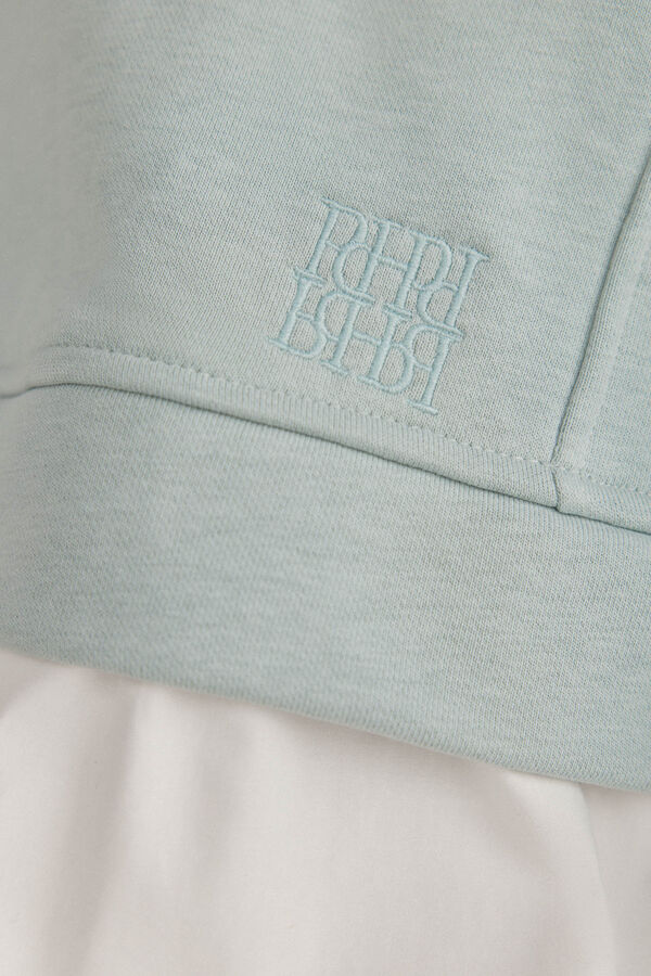 Pedro del Hierro Sudadera capucha combinada Azul