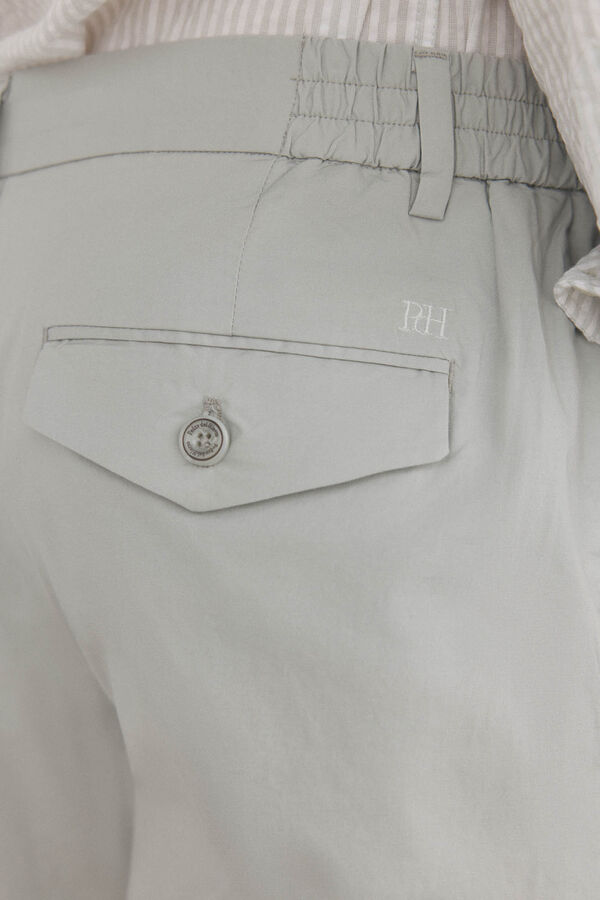 Pedro del Hierro Calça calças chino leve de borracha Verde