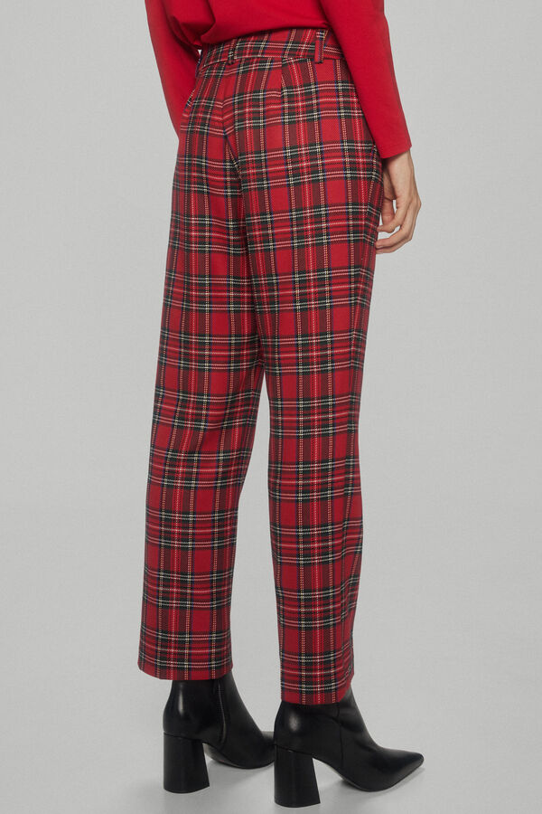 Pedro del Hierro Pantal&oacute;n cuadros escoceses Coral