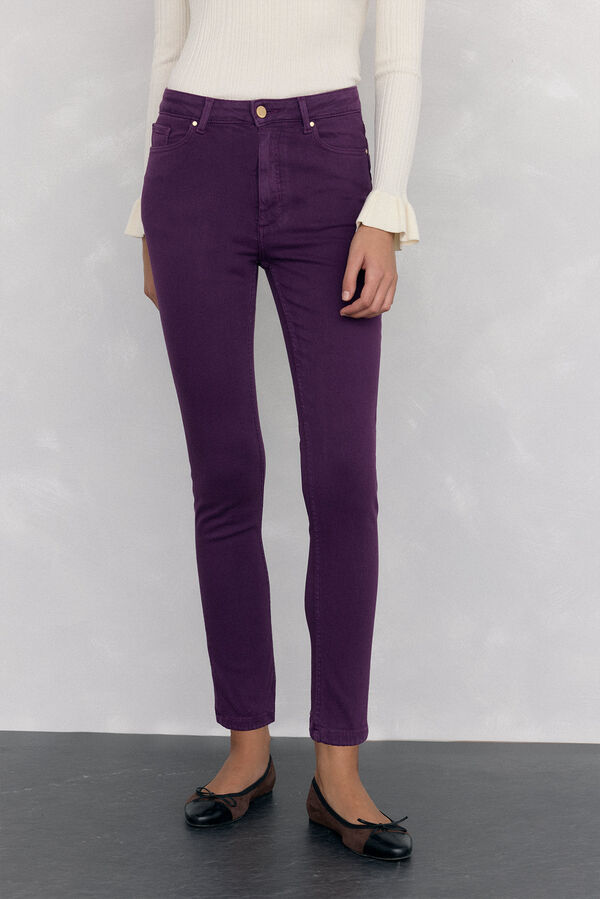 Pedro del Hierro empurrar jeans P&uacute;rpura