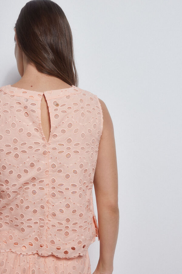 Pedro del Hierro Top crop sin mangas Rosa