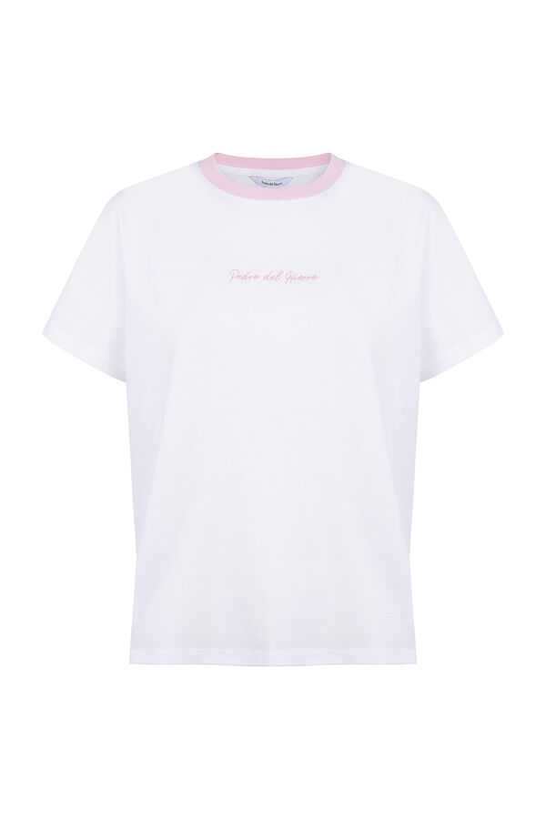 Pedro del Hierro T-shirt de contraste pedro del hierro Rosa