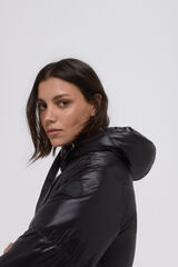 Pedro del Hierro Parka corta capucha Negro