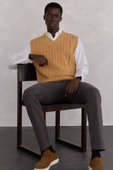 Pedro del Hierro Pantal&oacute;n 5 bolsillos color slim fit Gris