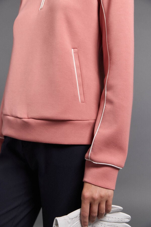 Pedro del Hierro Sudadera t&eacute;cnica golf Rosa