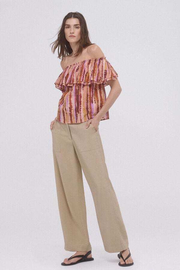 Pedro del Hierro Top off shoulders estampado Varios