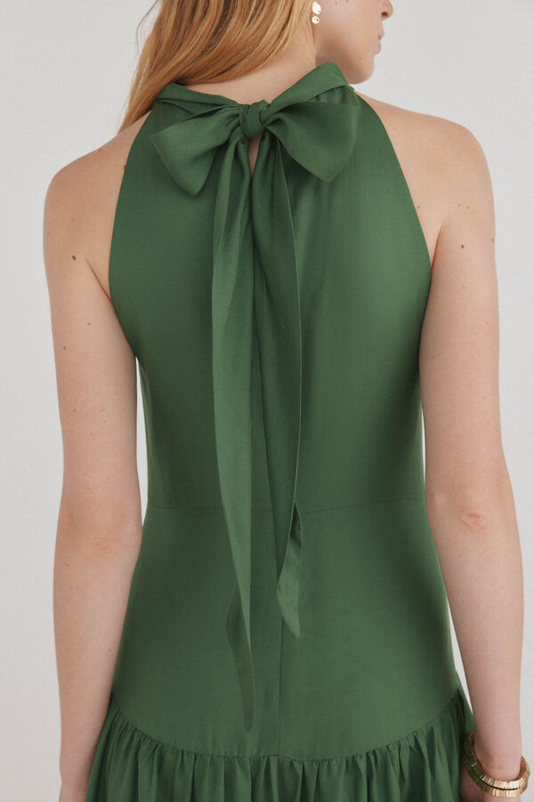Pedro del Hierro Vestido halter Verde