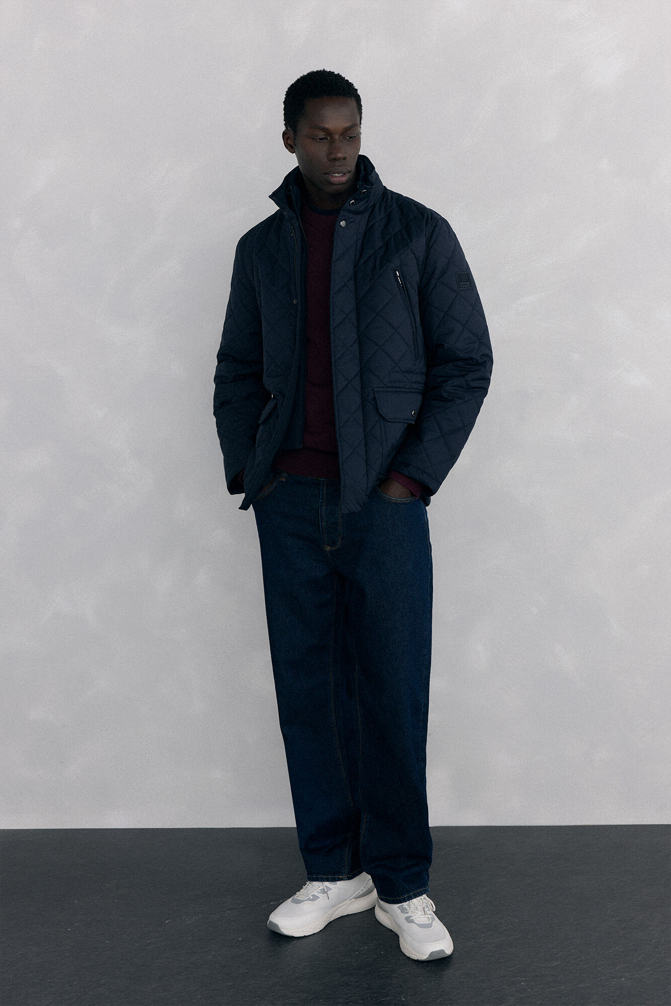 Pedro del Hierro Jersey cuello caja lana merino y cashmere