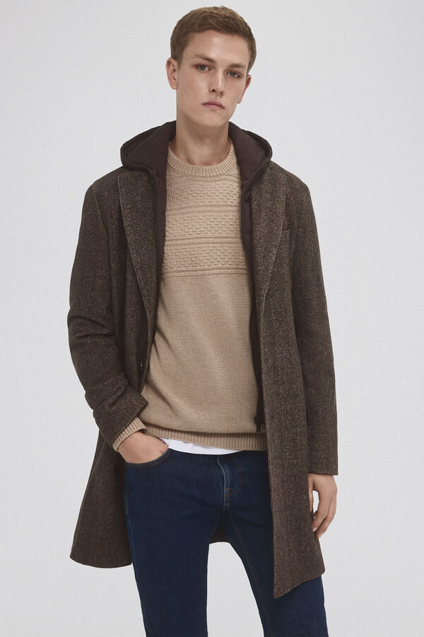 Pedro del Hierro Casaco forro remov&iacute;vel Beige