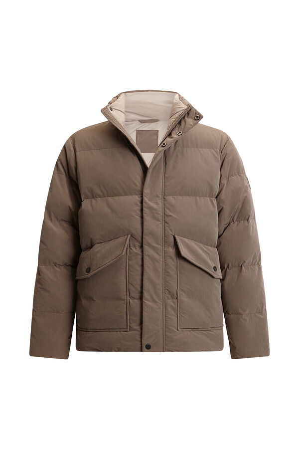 Pedro del Hierro Jaqueta acolchoada com detalhe de bolso Beige