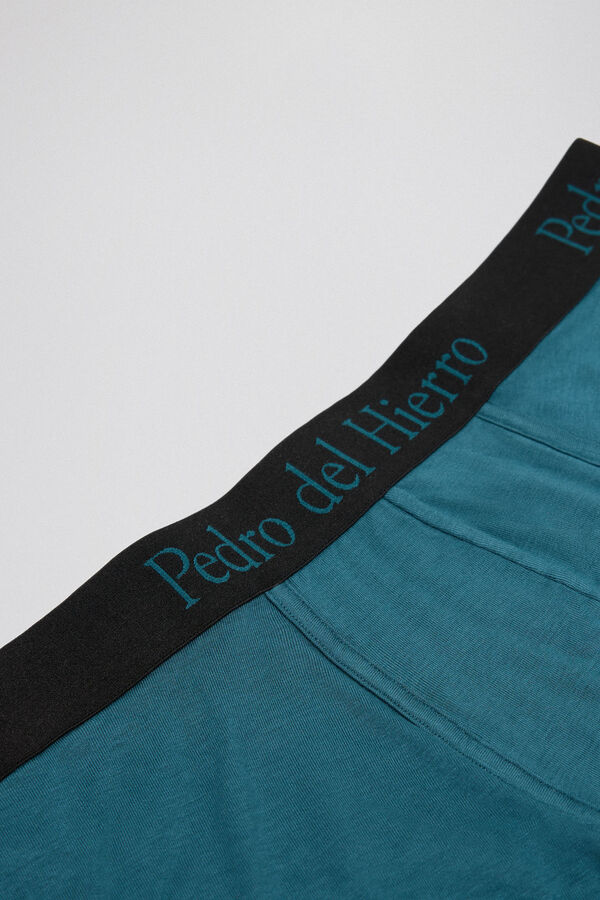 Pedro del Hierro Boxer malha lisa Verde