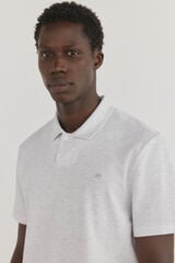 Pedro del Hierro Polo cuello abierto Blanco