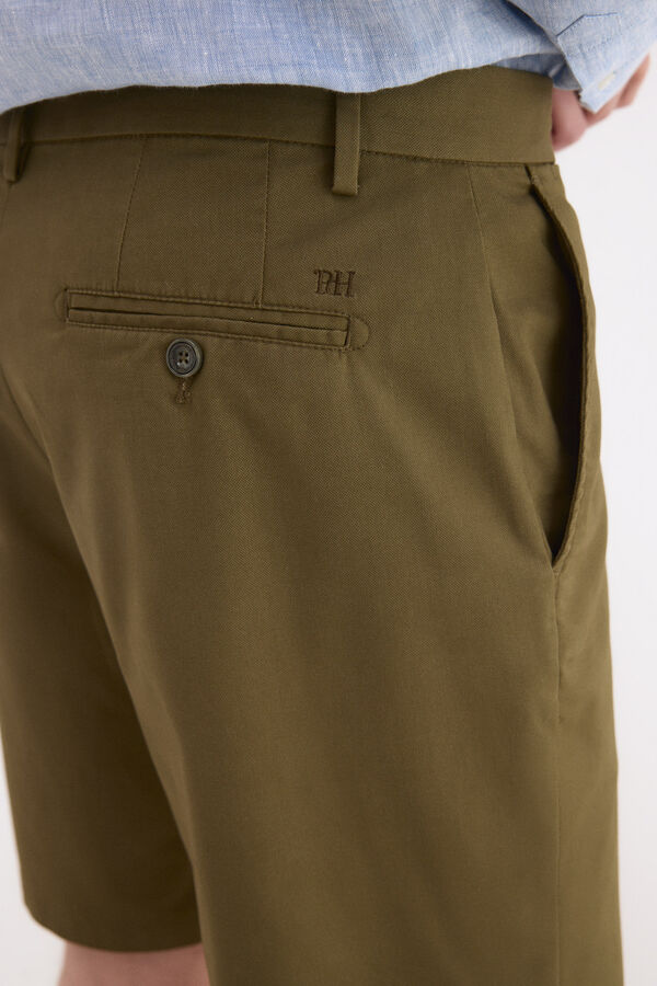 Pedro del Hierro Bermuda estruturada Verde