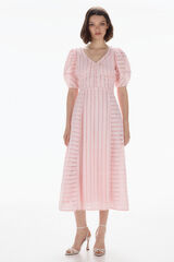 TFP by Tamara Falcó Vestido bordado Rosa