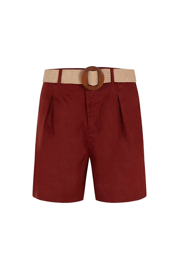 Pedro del Hierro Bermuda cl&aacute;ssica Bordeaux