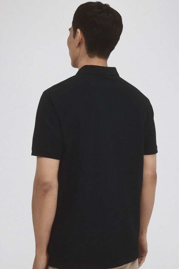 Pedro del Hierro Polo b&aacute;sico piqu&eacute; Negro