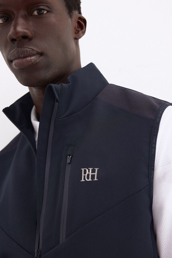 Pedro del Hierro Colete liso golf Azul