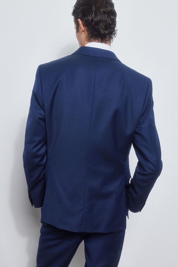 Pedro del Hierro Blazer azul bi-stretch slim Azul