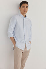 Pedro del Hierro Camisa iconic oxford raya candela Azul