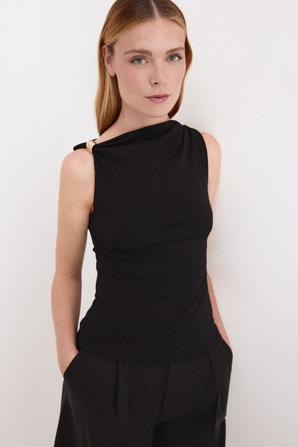 Pedro del Hierro T-shirt sem mangas Preto