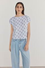 Pedro del Hierro T-shirt estampada sem mangas P&uacute;rpura