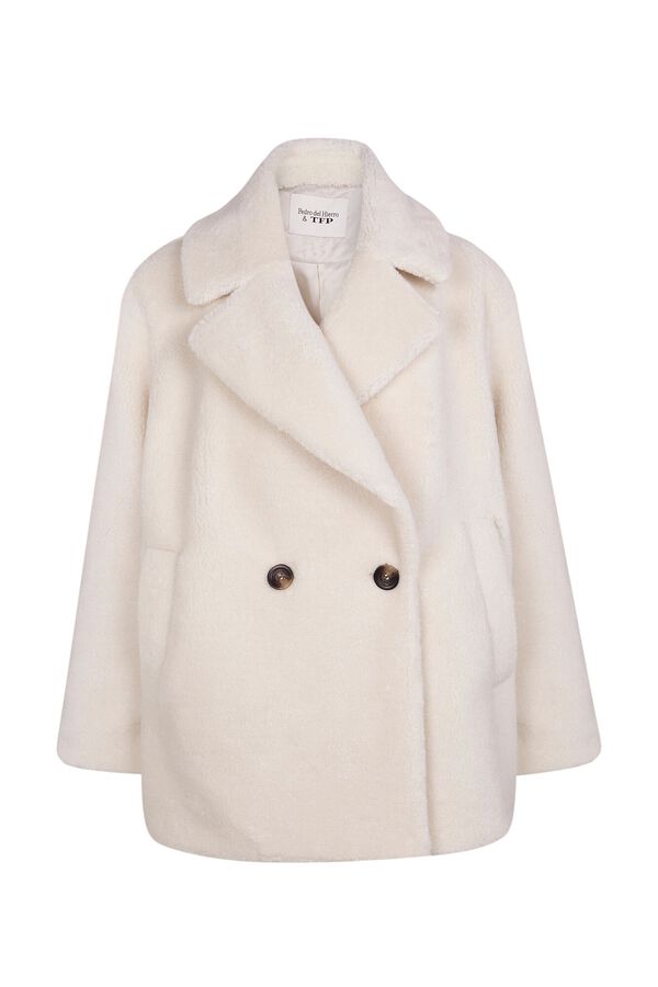 TFP by Tamara Falcó Abrigo de pelo Beige