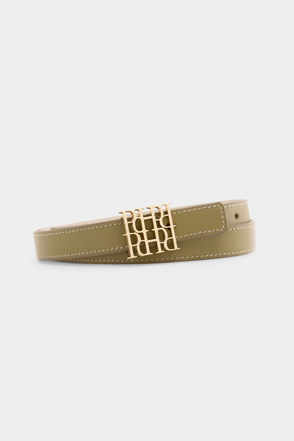 Pedro del Hierro Cintur&oacute;n reversible de piel Beige