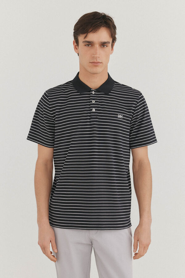 Pedro del Hierro Polo rayas golf Azul