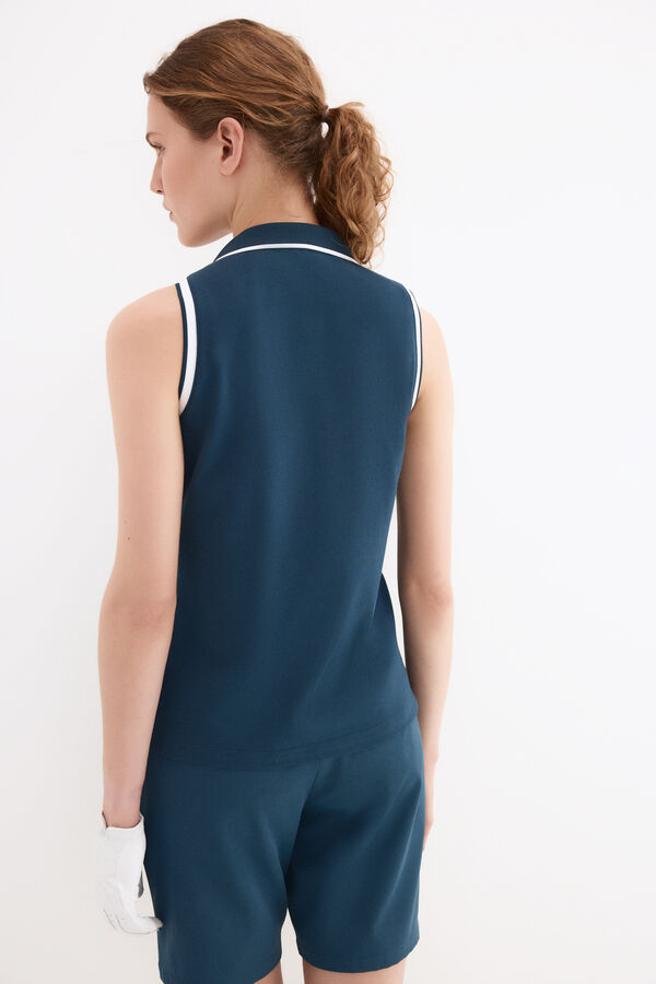 Pedro del Hierro Polo sem mangas Azul