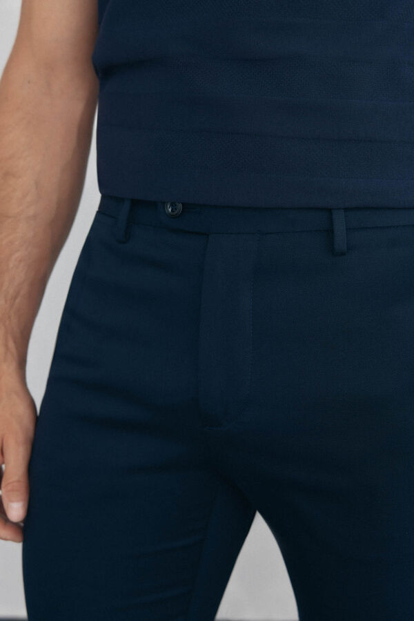 Pedro del Hierro Cal&ccedil;a cal&ccedil;as chino com estampa slim fit Azul