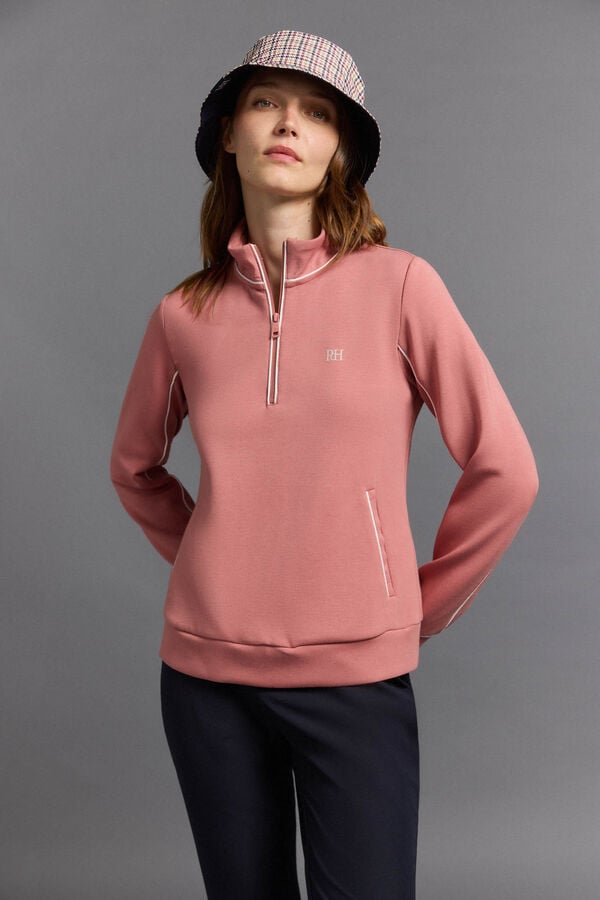 Pedro del Hierro Sudadera t&eacute;cnica golf Rosa