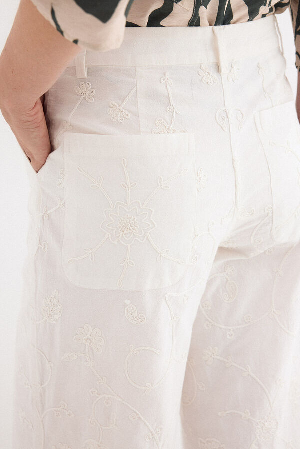 Pedro del Hierro Cal&ccedil;as flare largas cl&aacute;ssicas Branco