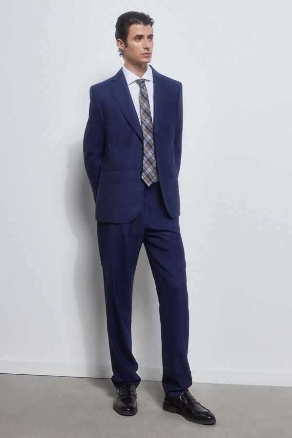 Pedro del Hierro Cal&ccedil;as quadrados tailored fit Azul