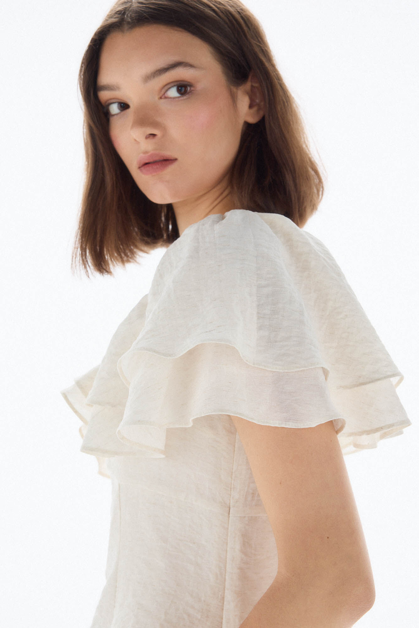 TFP by Tamara Falc&oacute; Top r&uacute;stico volantes