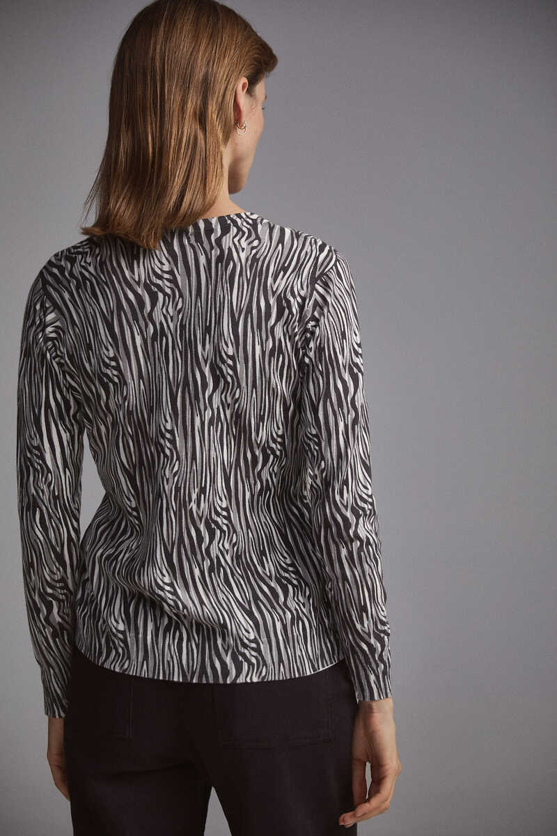 Sutiã Camisole Com Estampa De Zebra Para Mulheres