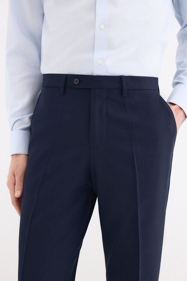 Pedro del Hierro Pantal&oacute;n estructura stretch Azul