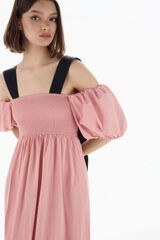 TFP by Tamara Falc&oacute; Vestido com la&ccedil;os contrastantes Rosa