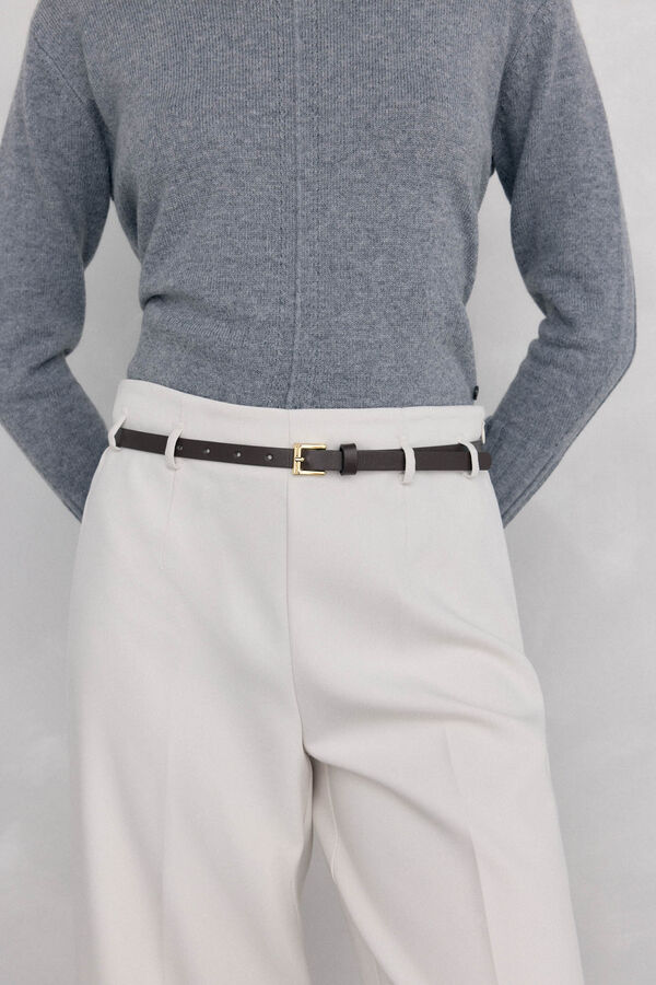 Pedro del Hierro culotte culotte com cinto Beige