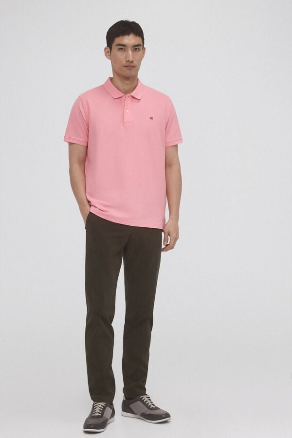 Pedro del Hierro Polo b&aacute;sico piqu&eacute; Rosa