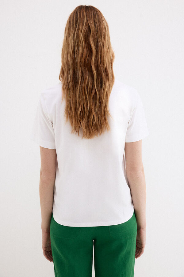 Pedro del Hierro T-shirt estampada na frente Branco