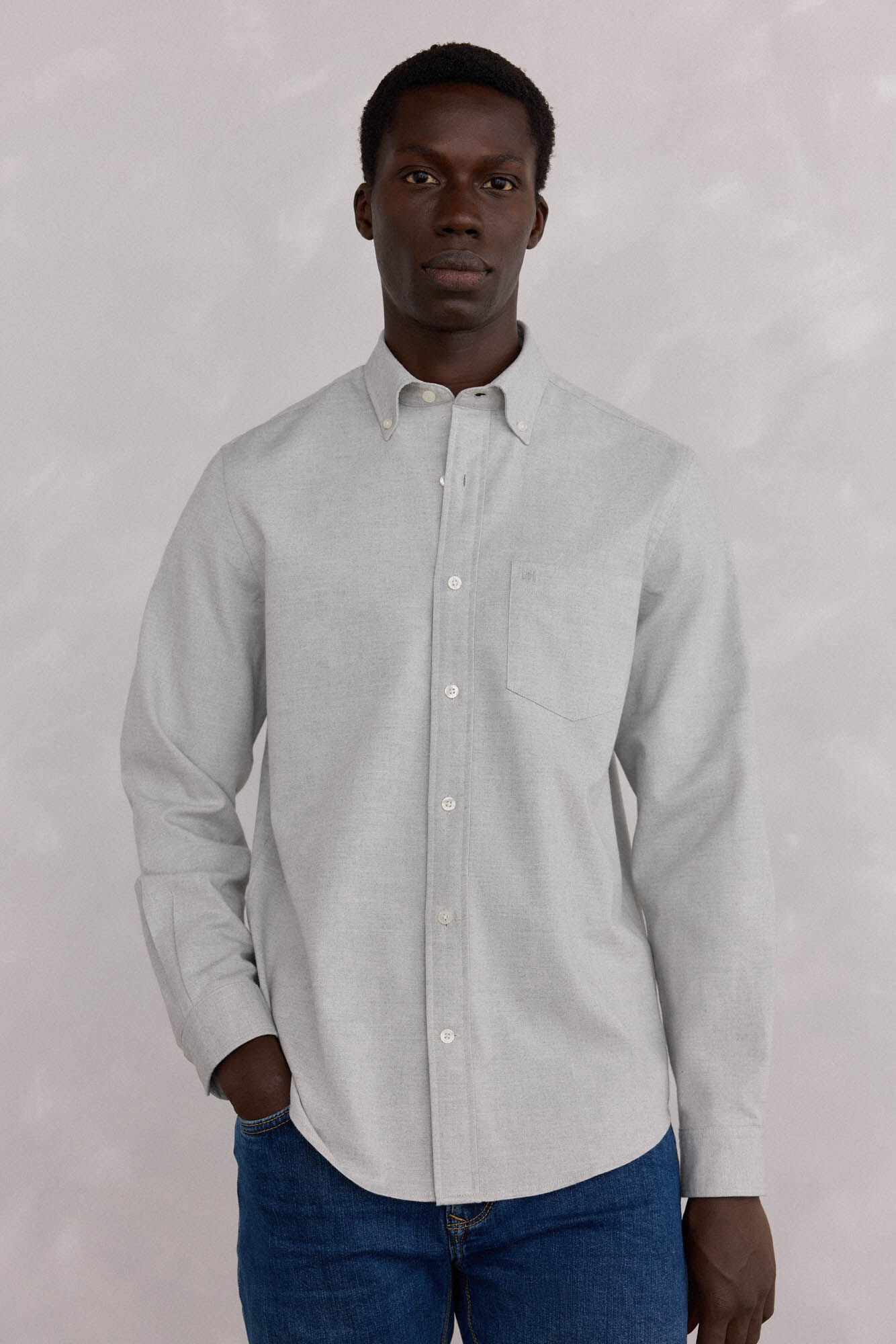 Pedro del Hierro Camisa Oxford Lisa Escovada