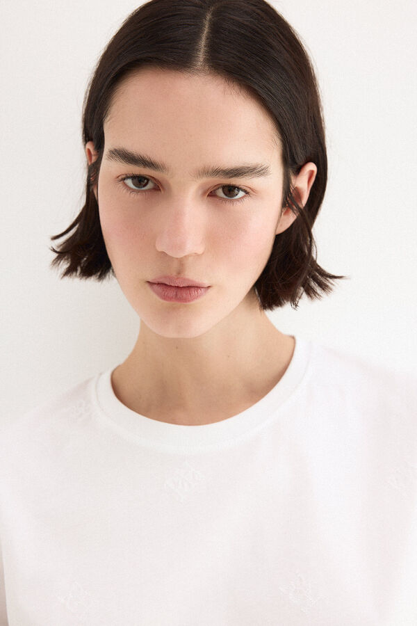 Pedro del Hierro Camiseta multilogo pdh Blanco