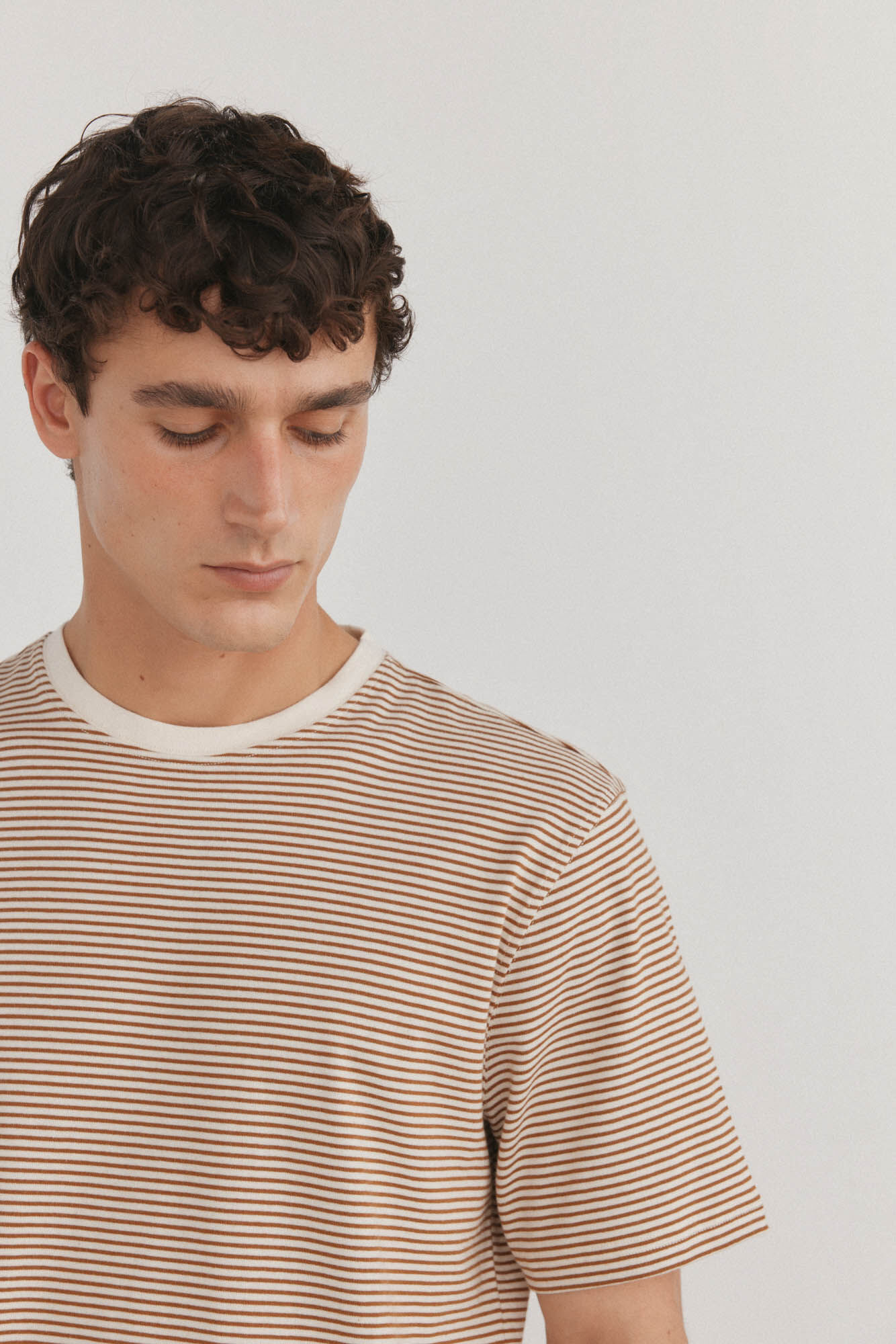 Pedro del Hierro Camiseta r&uacute;stica de rayas