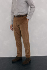 Pedro del Hierro Chino pana gruesa regular fit Marr&oacute;n