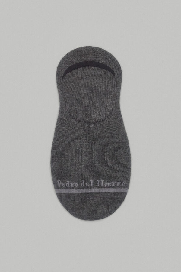 Pedro del Hierro Calcetin invisible liso Gris