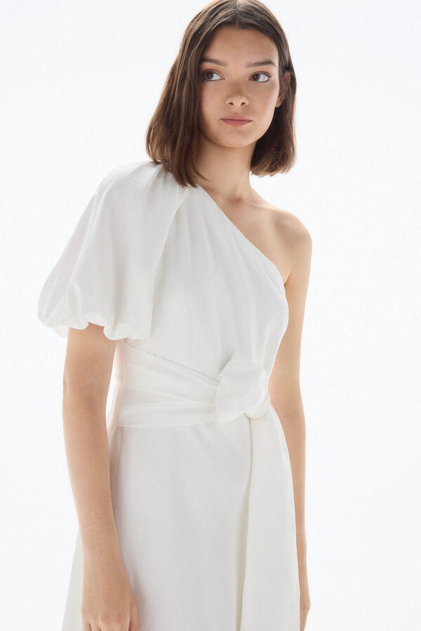 TFP by Tamara Falcó Vestido asimétrico Blanco