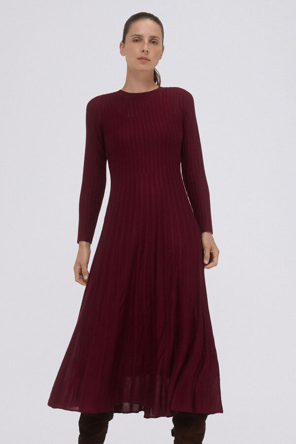 Pedro del Hierro Vestido de punto canal&eacute; Morado