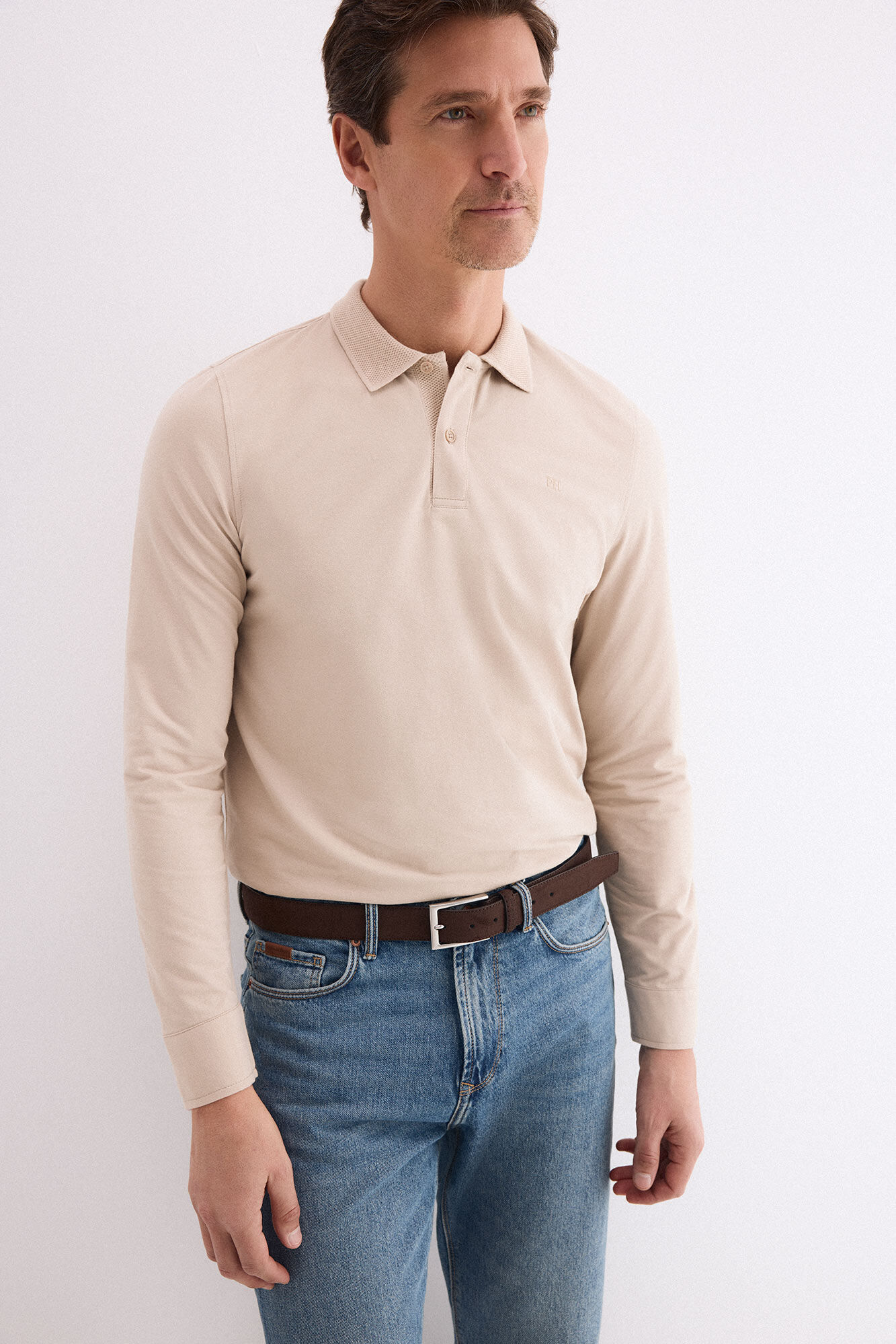 Pedro del Hierro Polo manga comprida